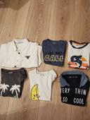 Lot 5 T shirts + 1 chemise