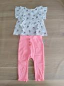 Ensemble t-shirt manches courtes et legging