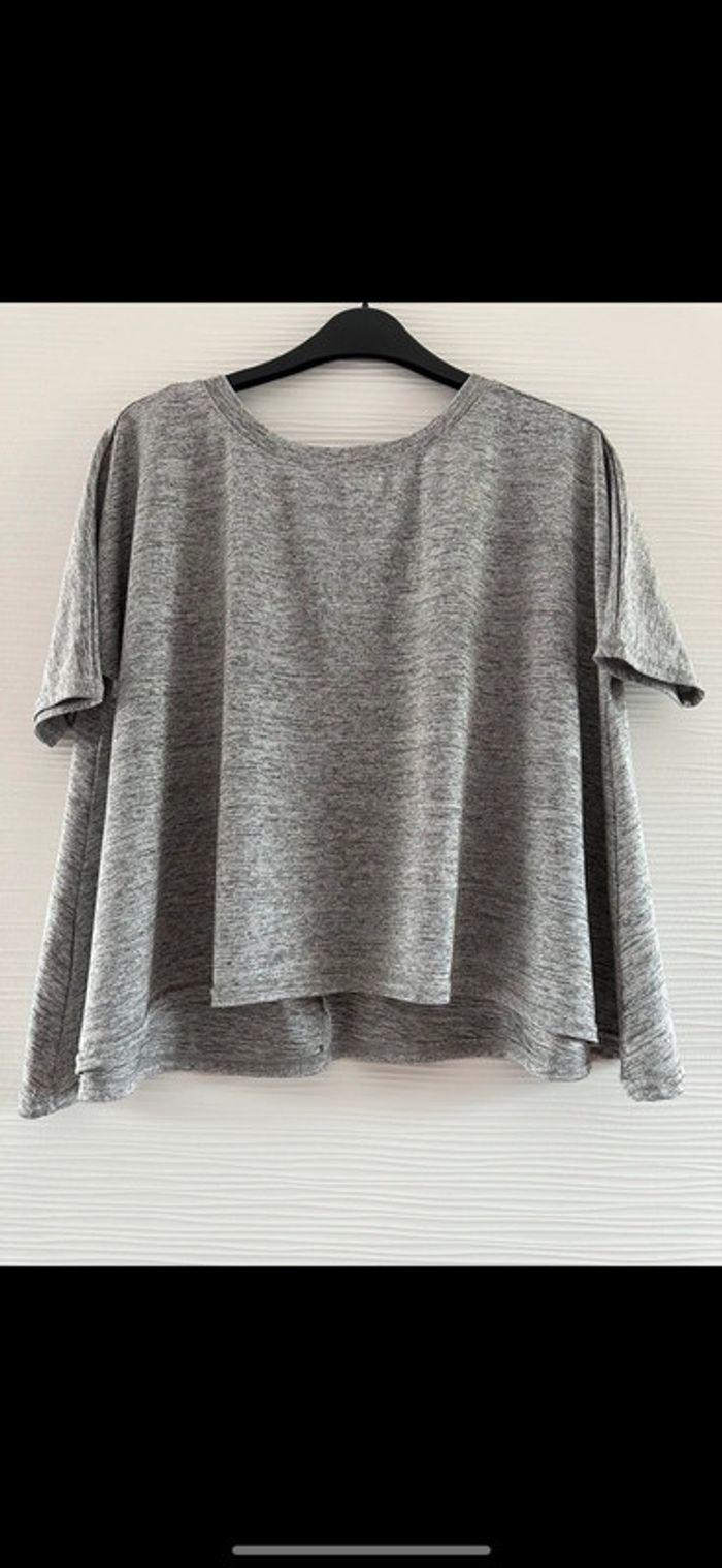 Tee-shirt gris fluide - photo numéro 1