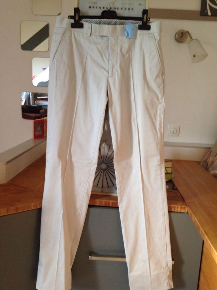 Pantalon de costume beige Jules - photo numéro 1