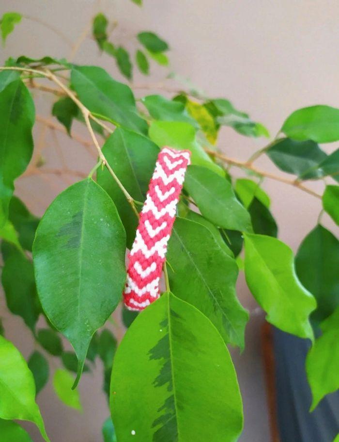 Bracelet brésilien cœur rouge