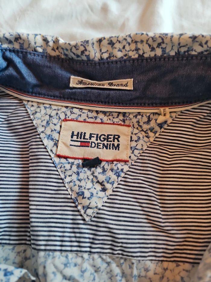 Chemise hilfiger bleue motif - photo numéro 5