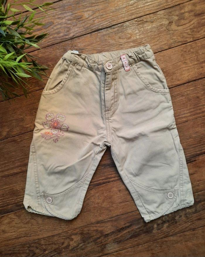 Pantalon beige fille taille 4 ans - photo numéro 1