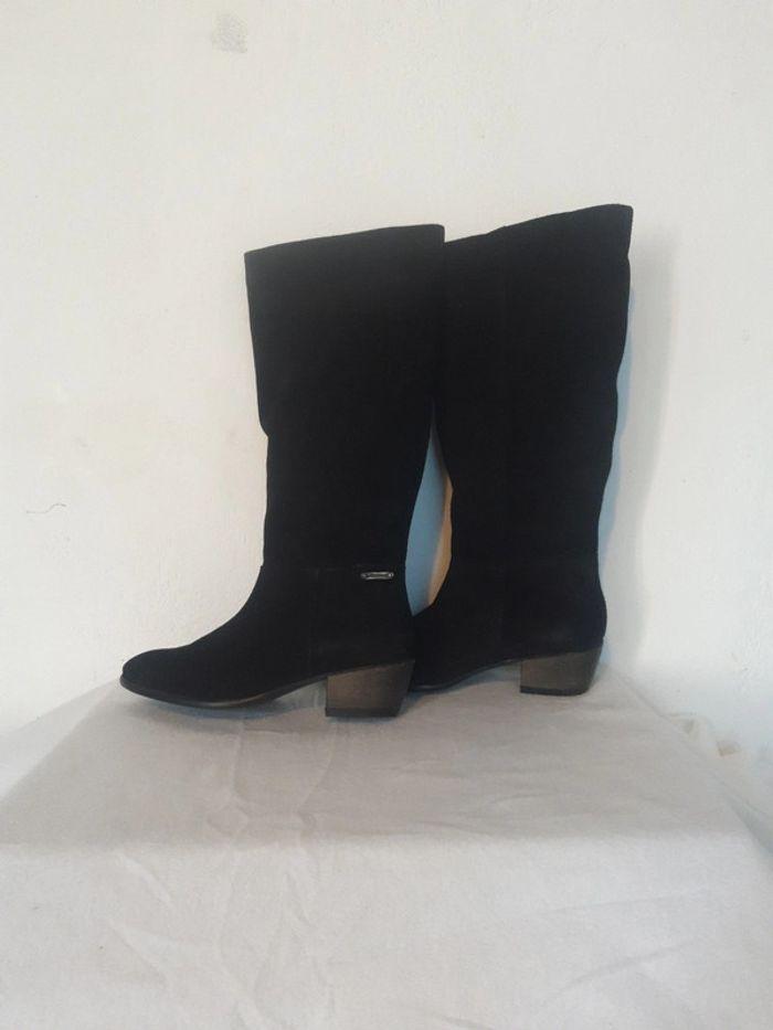 Bottes hautes en cuir daim cuir Kaporal noir 41 - photo numéro 7