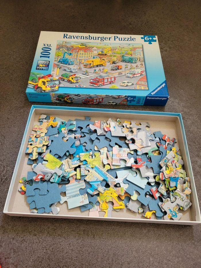 Ravensburger  - Puzzle - Les Véhicules de La Ville - 100 Pièces - photo numéro 5