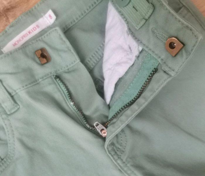 Pantalon vert d'eau Monoprix Kids - photo numéro 4