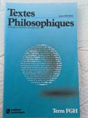 textes philosophiques