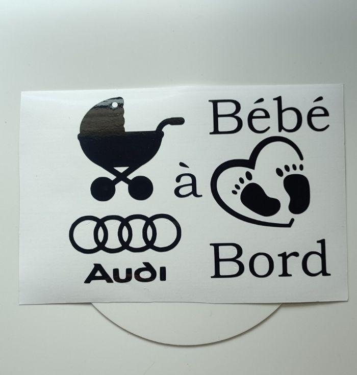 Sticker voiture Bébé Audi - photo numéro 2