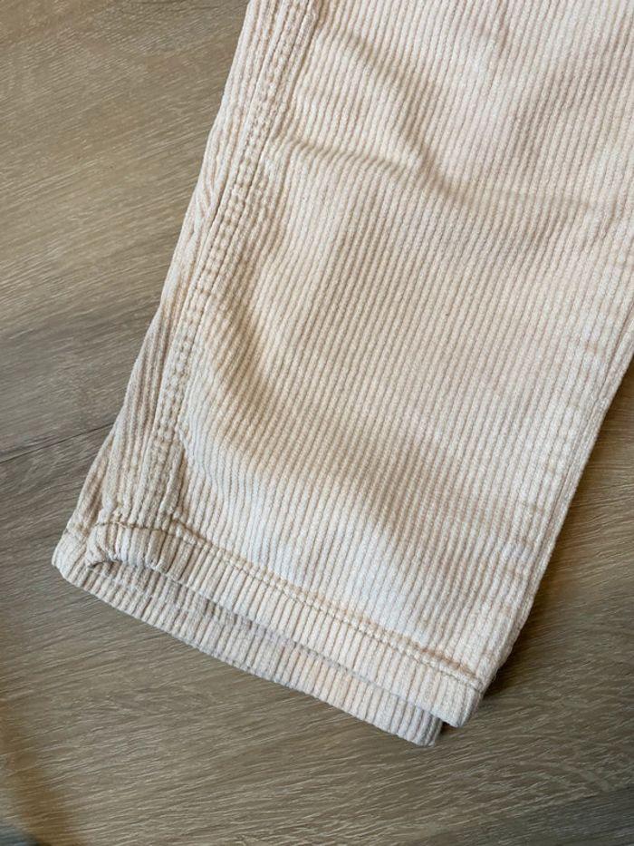 Pantalon Mom velours côtelé crème taille 34/XS Bizzbee - photo numéro 8