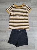 Ensemble T-shirt + short 12/14 ans Fille Kiabi