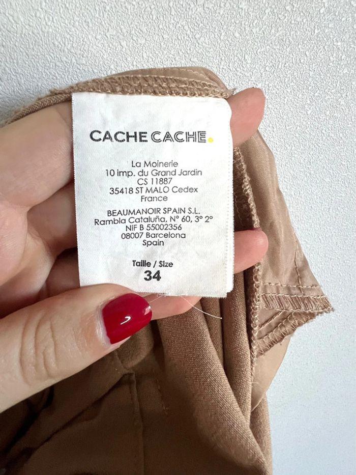 Pantalon droit beige Cache Cache - photo numéro 4