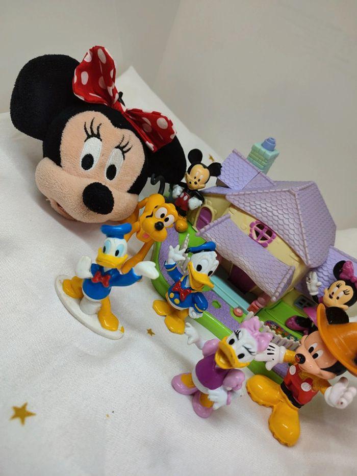 Polly pocket figurine Mickey Minnie Birthday maison house dingo Donald daisy - photo numéro 3