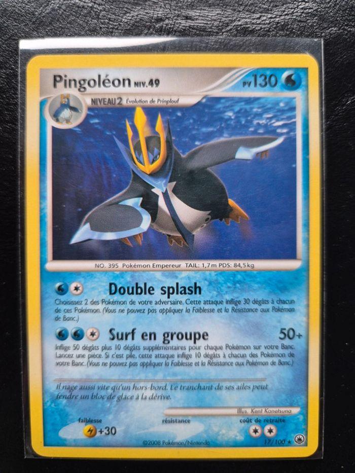 Lot de 3 cartes Pokemon Tiplouf , Prinplouf , Pingoléon - photo numéro 7