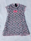 Robe en laine tricot épais 23 mois 2 ans fille orchestra rose