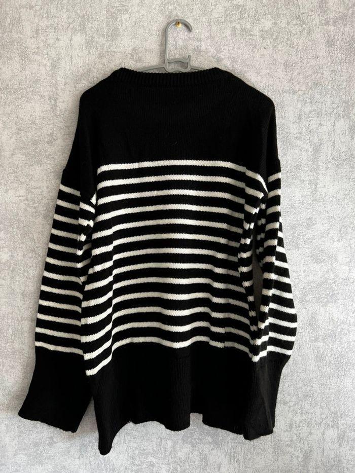 Pull marinière noir et blanc Trendyol Taille S - photo numéro 6