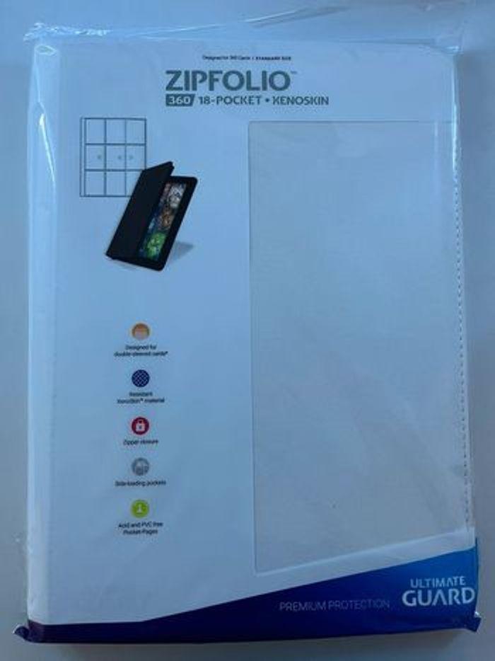 Binder blanc 360 cartes xenoskin zipfolio Ultimate Guard - photo numéro 1