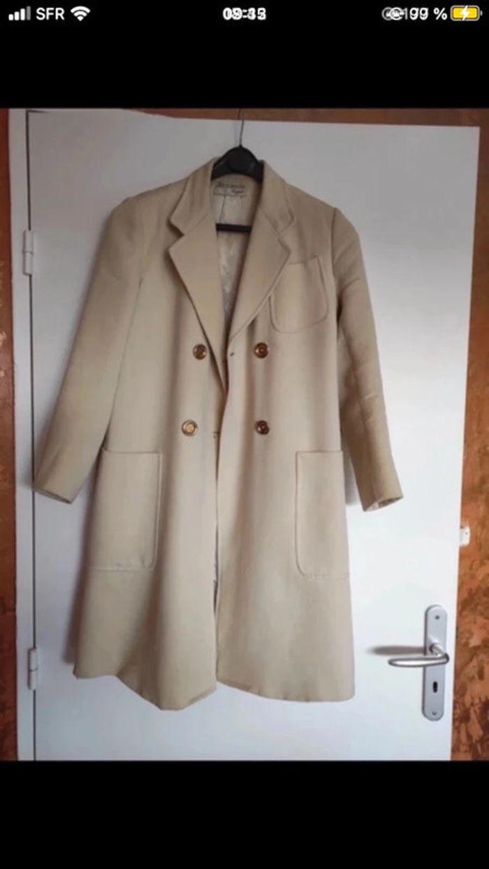 manteau mi saison beige chic - photo numéro 1