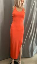 Magnifique robe longue orange