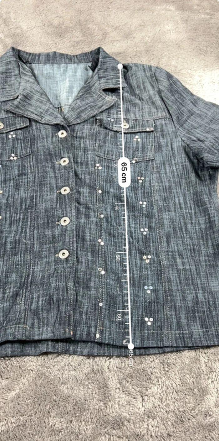 👕 Chemise en Jeans vintage y2k Gris Taille XL 👕 - photo numéro 3