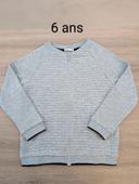 Veste grise - Taille : 6 ans