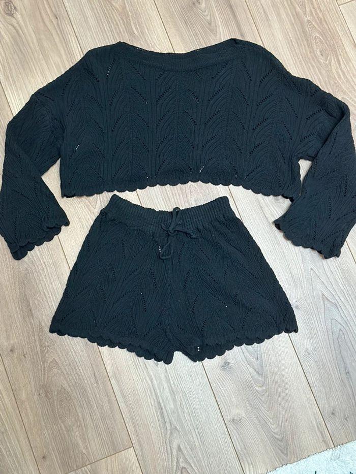 Ensemble crochet short et pull court - photo numéro 2