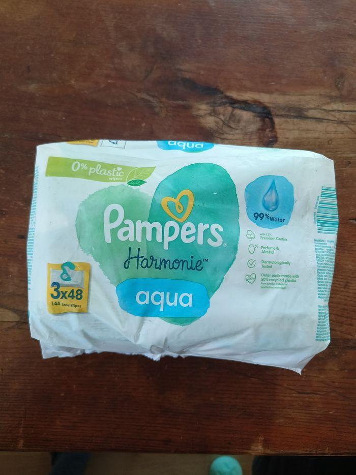 Lingettes Pampers harmonie aqua 3*48