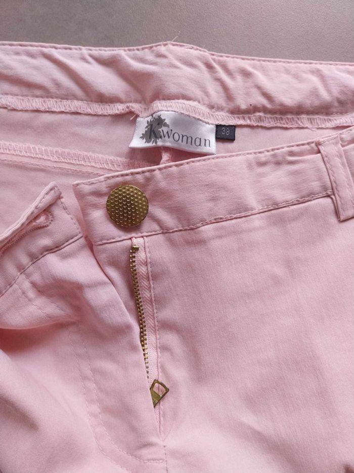 Pantalon rose clair extensible T38 - photo numéro 4