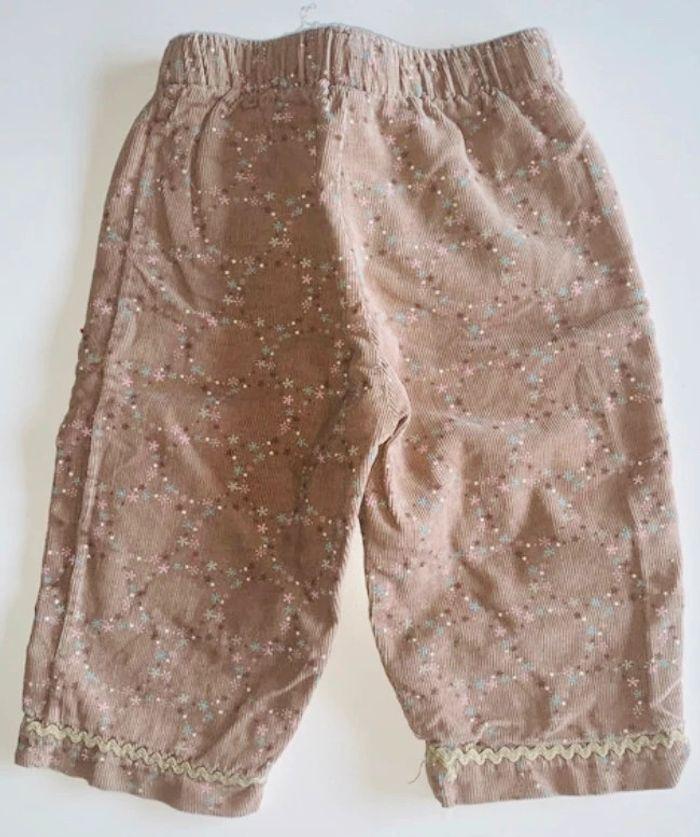 Petit pantalon à fleurs 6mois grain de blé - photo numéro 1