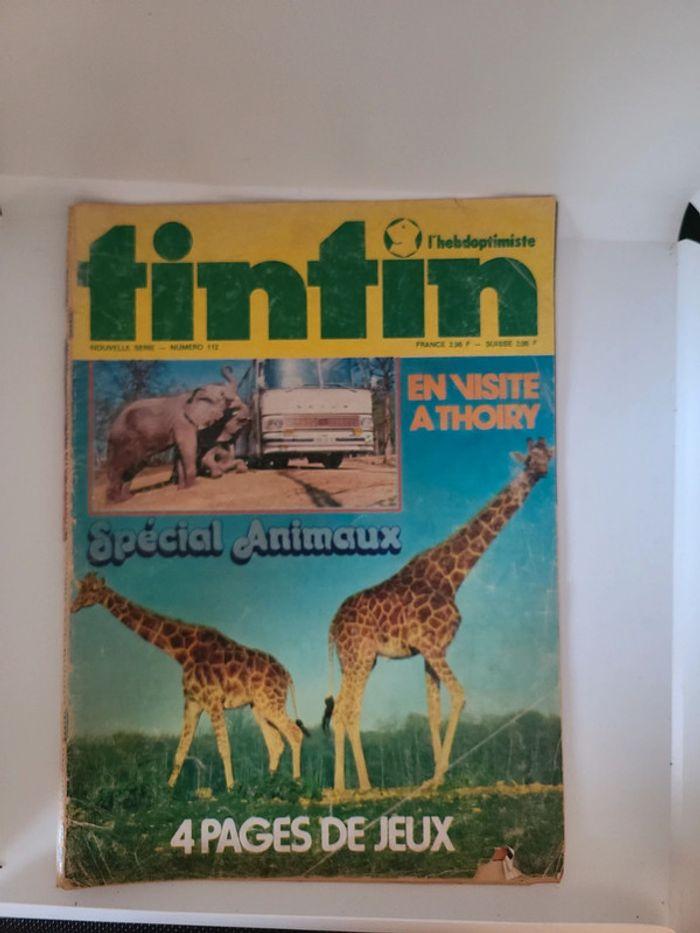 Vintage année 1975 tintin l hebdomadaire 112 - photo numéro 1