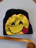 Bonnet noir et jaune smiley Phonicons