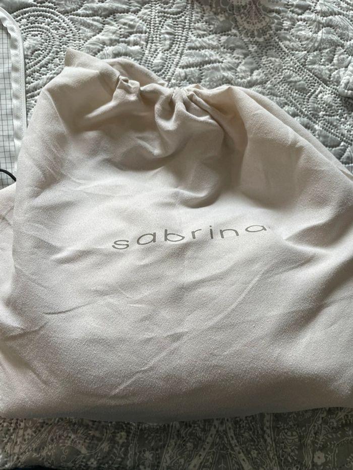 Sac à main cuir argenté Sabrina - photo numéro 6