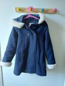 Manteau Vertbaudet 9 ans fille avec fourrure