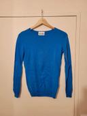 Pull Kujten 100% cachemire bleu taille 2