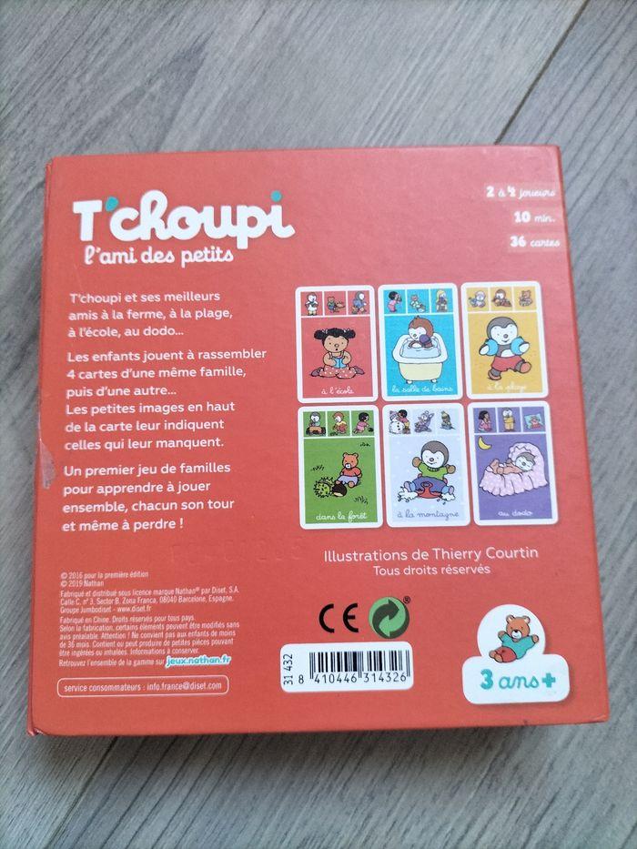 1er  jeu de famille (cartes) - T'choupi - photo numéro 2