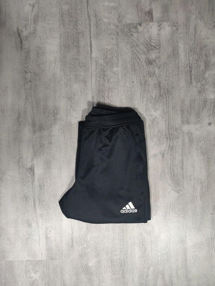 Jogging Adidas 3 Bandes Noir Logo Brodé Blanc Taille XS Homme - photo numéro 7