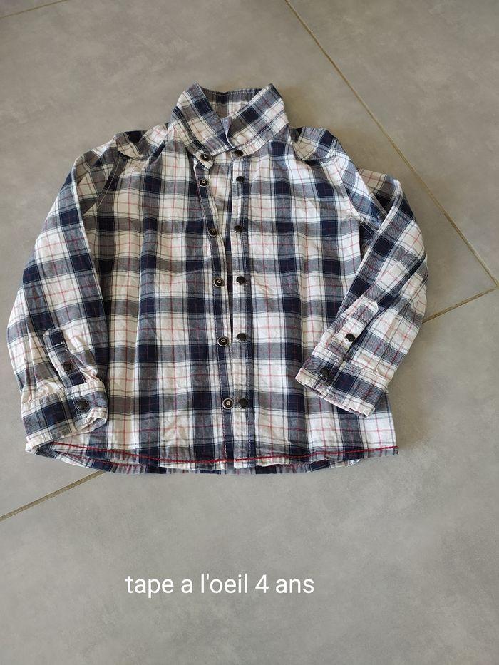 Chemise manches longues tape a l'oeil 4 ans