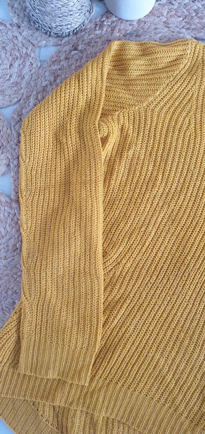 Pull en maille jaune moutarde - Pimkie - Taille S : 36 - 38 - photo numéro 5