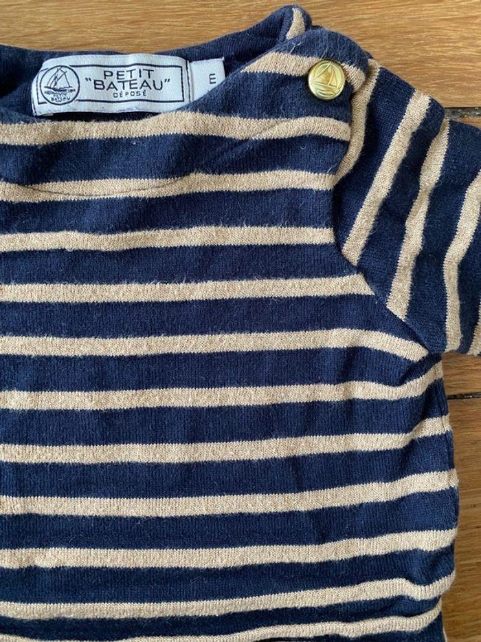 Haut manches longues petit bateau 6 mois - photo numéro 1