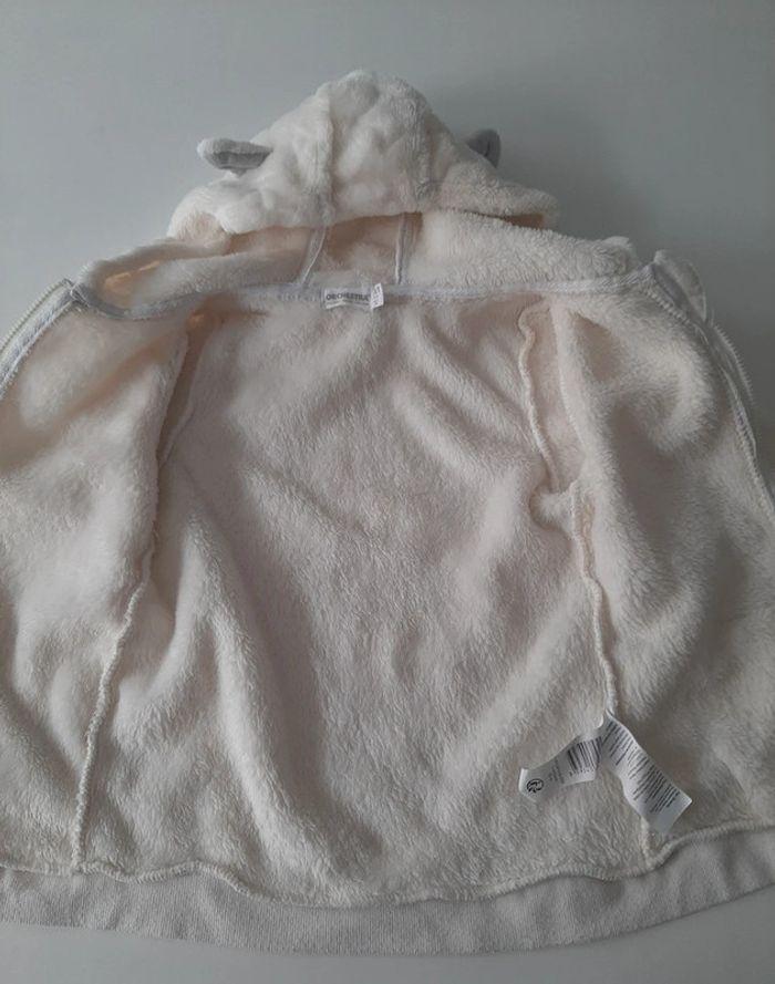 Vestes polaire Orchestra blanc taille 3 ans / 98 cm - photo numéro 2