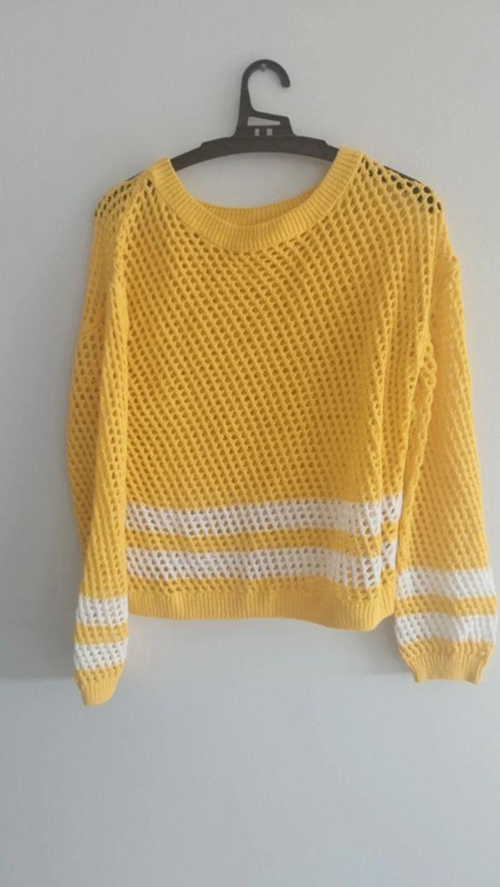 Pull crochet ajouré - photo numéro 1