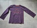 T-shirt manches longues mauve garçon 10 ans