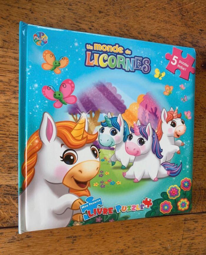 Livre puzzle licorne - photo numéro 1