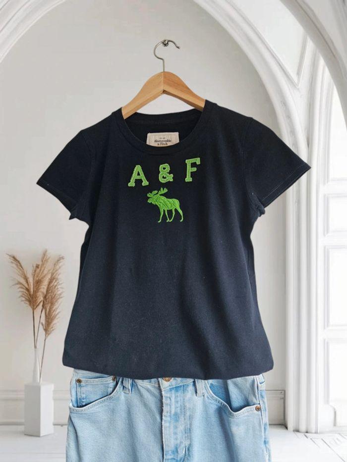 T-shirt marine & vert - Abercrombie & Fitch - photo numéro 2