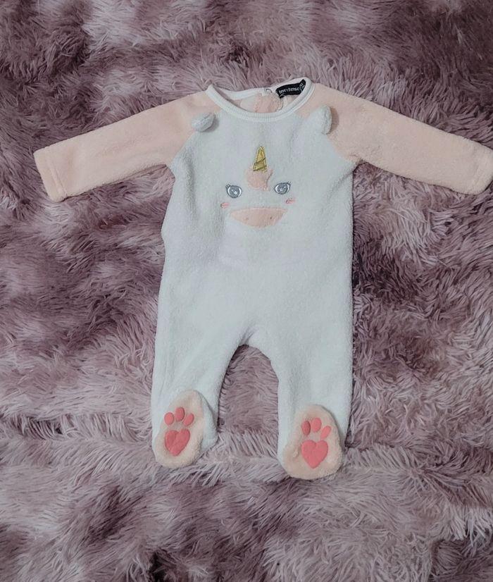 Pyjama bébé fille chaude licorne - photo numéro 1