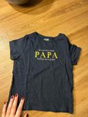 T shirt je veux être comme papa 36 mois Kiabi