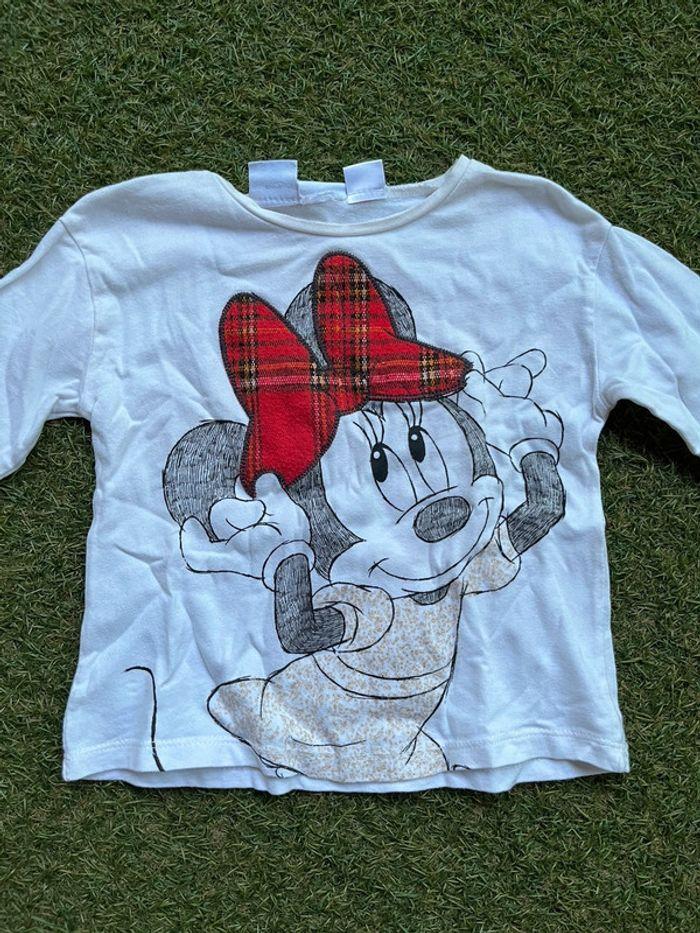 Tee shirt disney minnie blanc - photo numéro 1