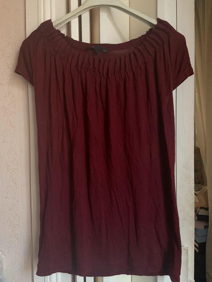 Teeshirt bordeaux Maje taille 2 - photo numéro 1