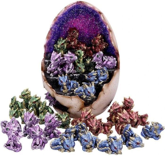 [NEUF] Nemesis Now Géode Oeuf de dragon lumineux 24,8 cm avec 36 petits dragons colorés - photo numéro 10