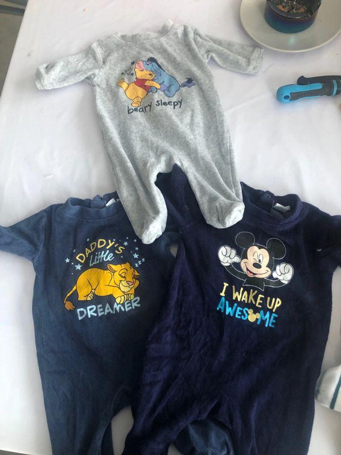 Lot de 3 pyjamas Disney