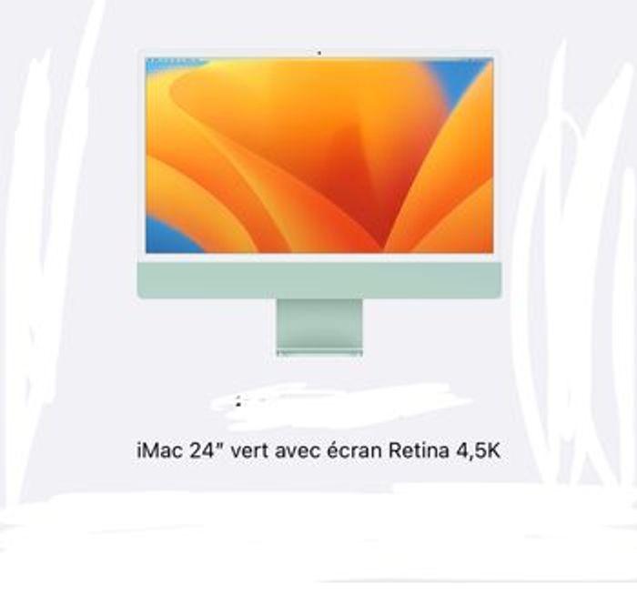 iMac puce m1 écran Retina 4,5k - photo numéro 1